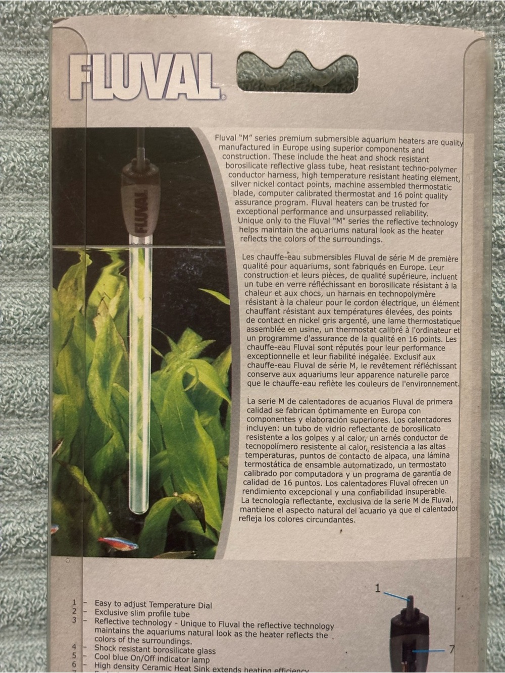 M50 Submersible Glass Aquarium Heater 50 watts 15 Gallons - Black. NEW! - Picture 5 of 9